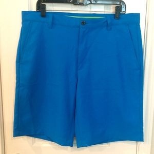Never worn! IZOD Golf Men's Golf Shorts Size 36 waist Turquoise Blue
